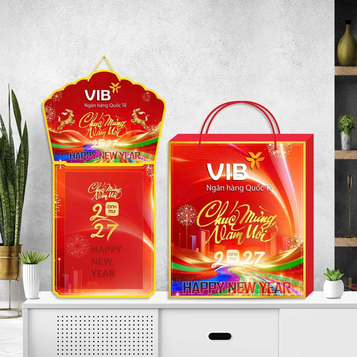 Lịch Khánh Gỗ Lamina 2 Đầu 2027 LM2D_061 - Quà Tặng Giáo Dục