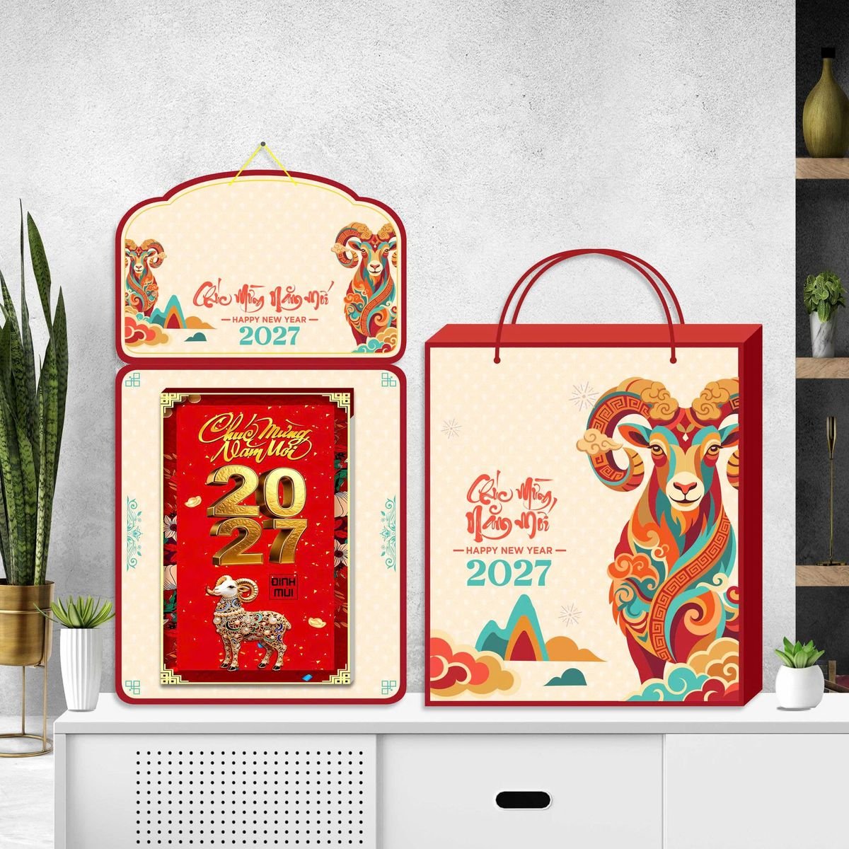 Lịch Khánh Gỗ Lamina 2 Đầu 2027 LM2D_064 - Quà Tặng Giáo Dục