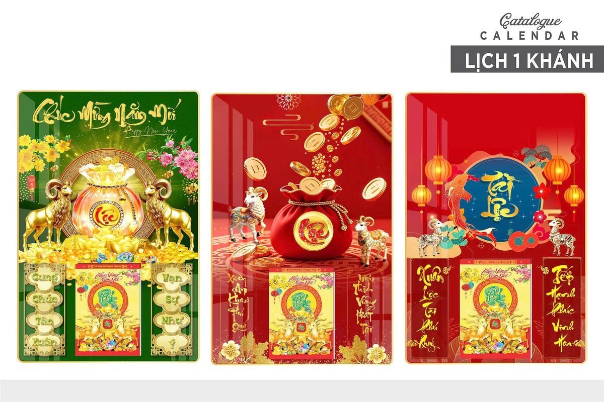 Lịch Gỗ Lamina Cao Cấp 40x60cm 2027 LM406_027 - Quà Tặng Giáo Dục