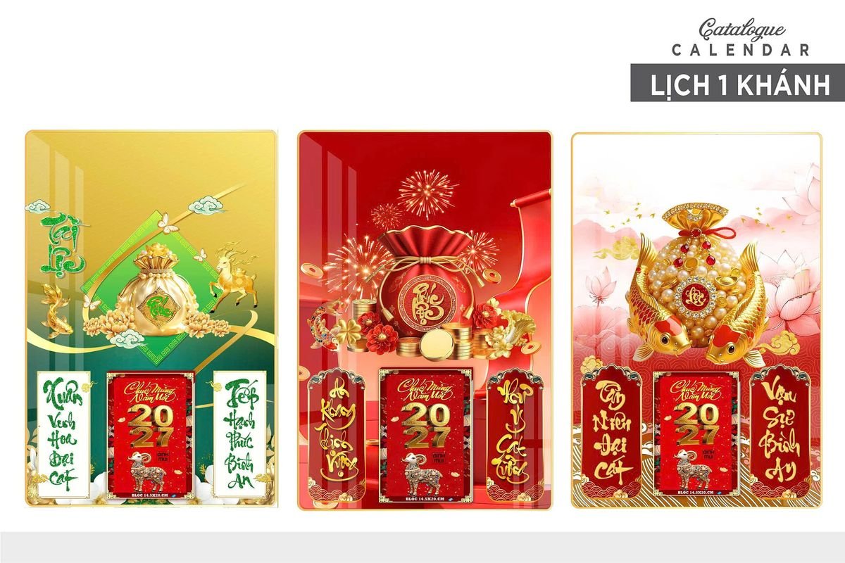 Lịch Gỗ Lamina Cao Cấp 40x60cm 2027 LM406_029 - Quà Tặng Giáo Dục