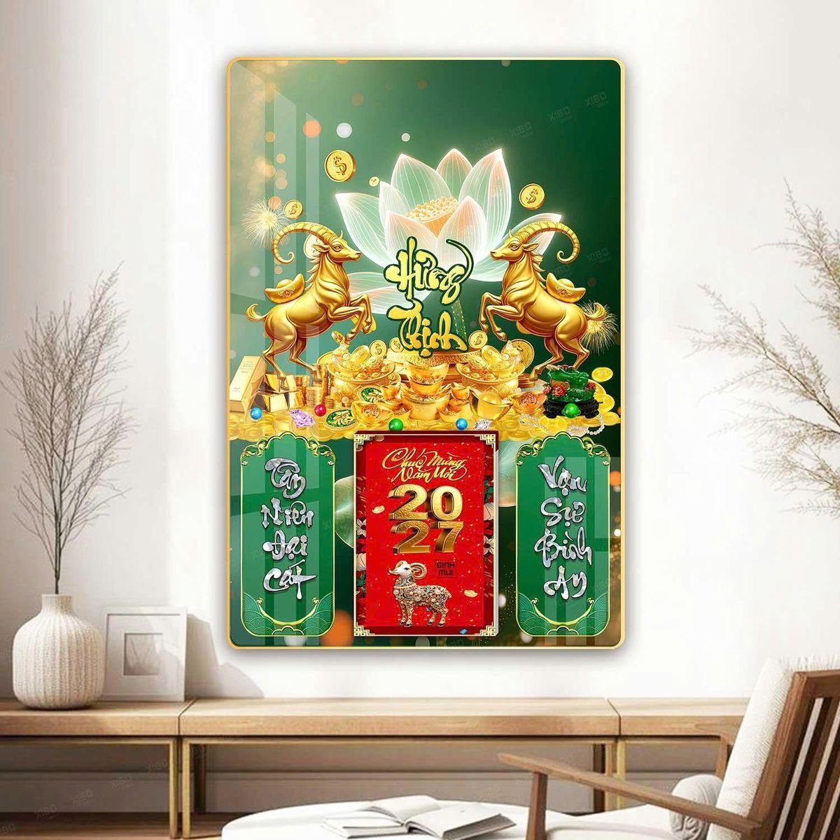 Lịch Gỗ Lamina Cao Cấp 40x60cm 2027 LM406_072 - Quà Tặng Giáo Dục