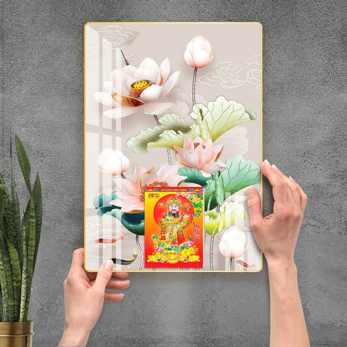 Lịch Gỗ Lamina Cao Cấp 40x60cm 2027 LM406_092 - Quà Tặng Giáo Dục