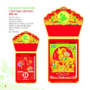 Lịch Bloc Siêu Cực Đại 2027 MT Mẫu MT01 (38 x 53cm) Quà Tặng Tri Ân Ngành Giáo Dục & Nhà Trường in logo doanh nghiệp quà tặng Tết tại Quà Tặng Giáo Dục VN