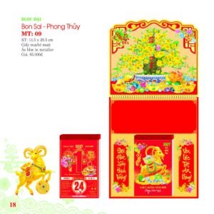 Lịch Bloc 2027 MT Mẫu MT09 (29 x 41 cm) Quà Tặng Tri Ân Ngành Giáo Dục & Nhà Trường in logo doanh nghiệp quà tặng Tết tại Quà Tặng Giáo Dục VN