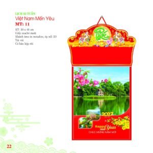 Lịch Bloc 2027 MT Mẫu MT11 (30 x 40cm) Quà Tặng Tri Ân Ngành Giáo Dục & Nhà Trường in logo doanh nghiệp quà tặng Tết tại Quà Tặng Giáo Dục VN
