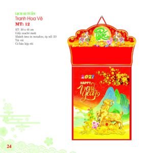 Lịch Bloc 2027 MT Mẫu MT12 (29 x 41 cm) Quà Tặng Tri Ân Ngành Giáo Dục & Nhà Trường in logo doanh nghiệp quà tặng Tết tại Quà Tặng Giáo Dục VN
