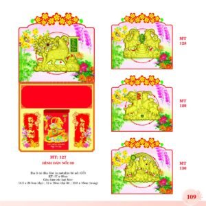 Bìa Lò Xo Dán Bloc 2027 MT Mẫu MT127 (37 x 68cm) Quà Tặng Tri Ân Ngành Giáo Dục & Nhà Trường in logo doanh nghiệp quà tặng Tết tại Quà Tặng Giáo Dục VN