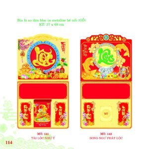 Bìa Lò Xo Dán Bloc 2027 MT Mẫu MT142 (37 x 68cm) Quà Tặng Tri Ân Ngành Giáo Dục & Nhà Trường in logo doanh nghiệp quà tặng Tết tại Quà Tặng Giáo Dục VN