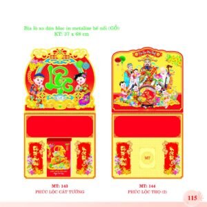 Bìa Lò Xo Dán Bloc 2027 MT Mẫu MT143 (37 x 68cm) Quà Tặng Tri Ân Ngành Giáo Dục & Nhà Trường in logo doanh nghiệp quà tặng Tết tại Quà Tặng Giáo Dục VN