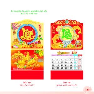 Lịch Treo Tường Lò Xo 2027 MT Mẫu MT187 (37 x 68cm) Quà Tặng Tri Ân Ngành Giáo Dục & Nhà Trường in logo doanh nghiệp quà tặng Tết tại Quà Tặng Giáo Dục VN