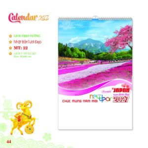 Lịch Treo Tường Lò Xo 2027 MT Mẫu MT22 (40 x 60cm) Quà Tặng Tri Ân Ngành Giáo Dục & Nhà Trường in logo doanh nghiệp quà tặng Tết tại Quà Tặng Giáo Dục VN