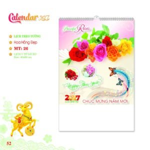 Lịch Treo Tường Lò Xo 2027 MT Mẫu MT26 (40 x 60cm) Quà Tặng Tri Ân Ngành Giáo Dục & Nhà Trường in logo doanh nghiệp quà tặng Tết tại Quà Tặng Giáo Dục VN