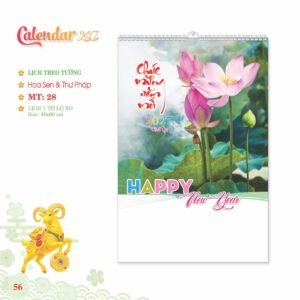 Lịch Treo Tường Lò Xo 2027 MT Mẫu MT28 (40 x 60cm) Quà Tặng Tri Ân Ngành Giáo Dục & Nhà Trường in logo doanh nghiệp quà tặng Tết tại Quà Tặng Giáo Dục VN