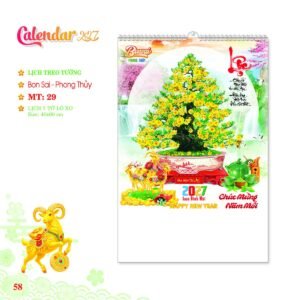 Lịch Treo Tường Lò Xo 2027 MT Mẫu MT29 (40 x 60cm) Quà Tặng Tri Ân Ngành Giáo Dục & Nhà Trường in logo doanh nghiệp quà tặng Tết tại Quà Tặng Giáo Dục VN
