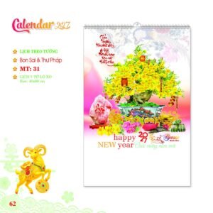 Lịch Treo Tường Lò Xo 2027 MT Mẫu MT31 (40 x 60cm) Quà Tặng Tri Ân Ngành Giáo Dục & Nhà Trường in logo doanh nghiệp quà tặng Tết tại Quà Tặng Giáo Dục VN