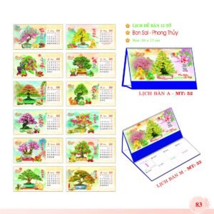 Lịch Để Bàn 2027 MT Mẫu MT52 (24 x 17cm) Quà Tặng Tri Ân Ngành Giáo Dục & Nhà Trường in logo doanh nghiệp quà tặng Tết tại Quà Tặng Giáo Dục VN