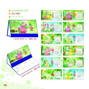 Lịch Để Bàn 2027 MT Mẫu MT55 (24 x 17cm) Quà Tặng Tri Ân Ngành Giáo Dục & Nhà Trường in logo doanh nghiệp quà tặng Tết tại Quà Tặng Giáo Dục VN