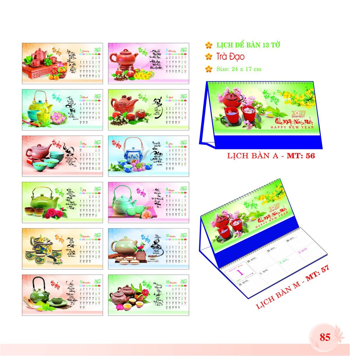 Lịch Để Bàn 2027 MT Mẫu MT57 (24 x 17cm) Quà Tặng Tri Ân Ngành Giáo Dục & Nhà Trường Lịch Để Bàn 2027 MT Mẫu MT57 (24 x 17cm) Quà Tặng Tri Ân Ngành Giáo Dục & Nhà Trường in logo doanh nghiệp quà tặng Tết tại Quà Tặng Giáo Dục VN