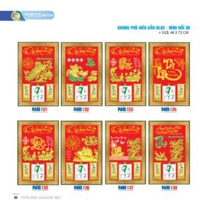 Lịch Bloc 2027 NB Mẫu NB136 (46 x 73cm) Quà Tặng Tri Ân Ngành Giáo Dục & Nhà Trường in logo doanh nghiệp quà tặng Tết tại Quà Tặng Giáo Dục VN