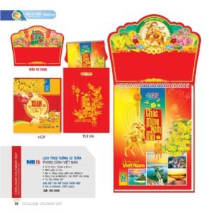 Lịch 52 Tuần 2027 NB Mẫu NB15 (30 x 41cm) Quà Tặng Tri Ân Ngành Giáo Dục & Nhà Trường in logo doanh nghiệp quà tặng Tết tại Quà Tặng Giáo Dục VN
