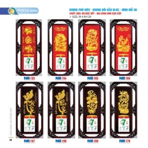 Lịch Bloc 2027 NB Mẫu NB167 (39 x 89cm) Quà Tặng Tri Ân Ngành Giáo Dục & Nhà Trường in logo doanh nghiệp quà tặng Tết tại Quà Tặng Giáo Dục VN