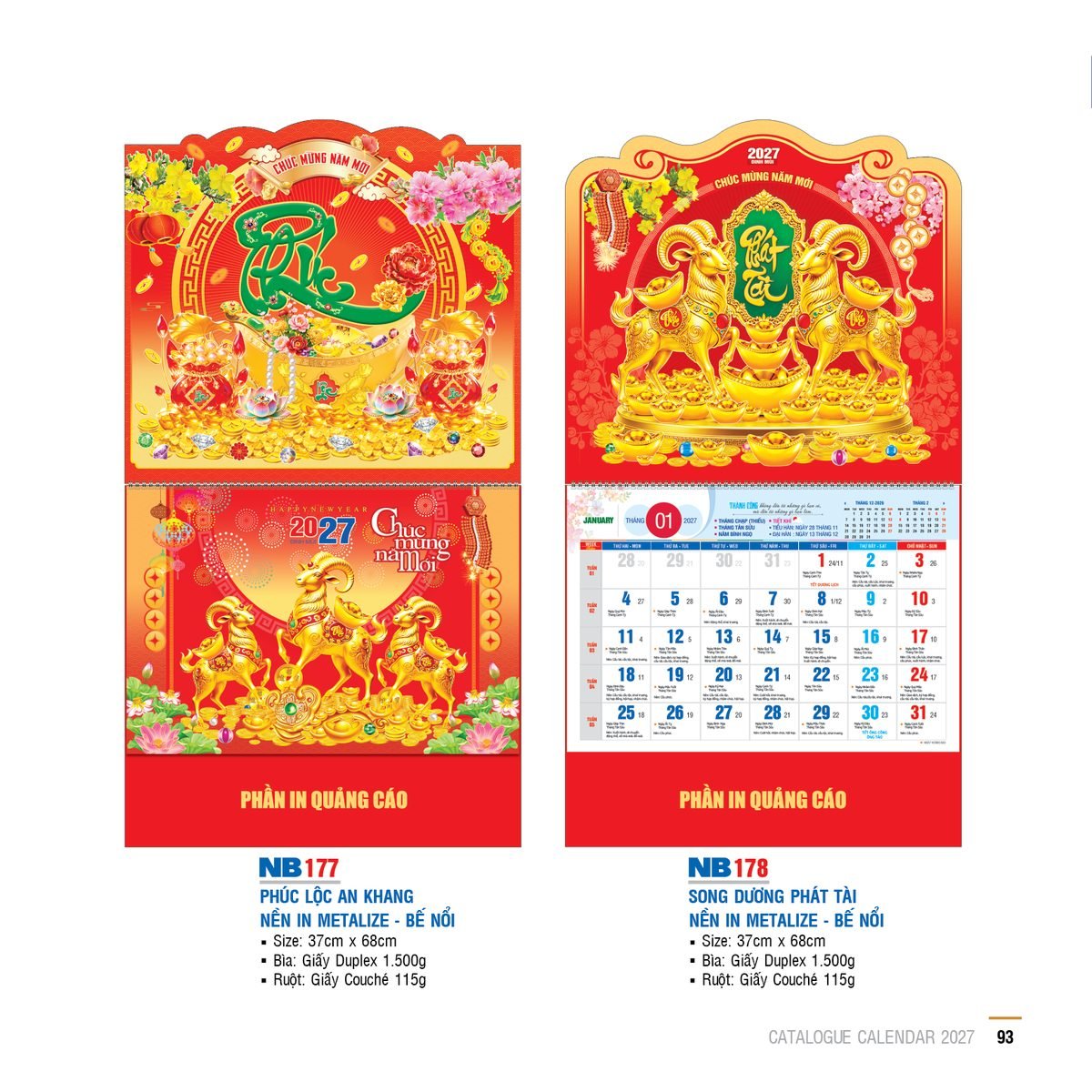 Lịch Bìa Treo 2027 NB Mẫu NB177 (29 x 41 cm) Quà Tặng Tri Ân Ngành Giáo Dục & Nhà Trường Lịch Bìa Treo 2027 NB Mẫu NB177 (29 x 41 cm) Quà Tặng Tri Ân Ngành Giáo Dục & Nhà Trường in logo doanh nghiệp quà tặng Tết tại Quà Tặng Giáo Dục VN