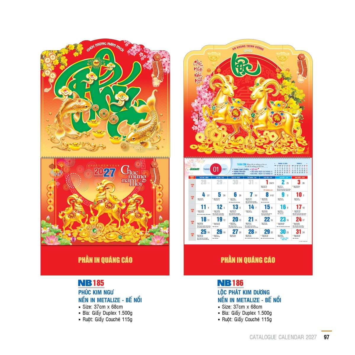 Lịch Bìa Treo 2027 NB Mẫu NB186 (29 x 41 cm) Quà Tặng Tri Ân Ngành Giáo Dục & Nhà Trường Lịch Bìa Treo 2027 NB Mẫu NB186 (29 x 41 cm) Quà Tặng Tri Ân Ngành Giáo Dục & Nhà Trường in logo doanh nghiệp quà tặng Tết tại Quà Tặng Giáo Dục VN