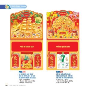 Lịch Treo Tường Lò Xo 2027 NB Mẫu NB216 (37 x 68cm) Quà Tặng Tri Ân Ngành Giáo Dục & Nhà Trường in logo doanh nghiệp quà tặng Tết tại Quà Tặng Giáo Dục VN