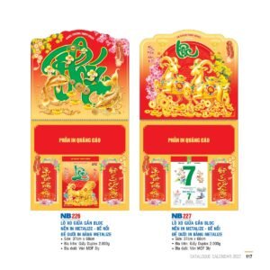 Lịch Treo Tường Lò Xo 2027 NB Mẫu NB227 (40 x 60 cm) Quà Tặng Tri Ân Ngành Giáo Dục & Nhà Trường in logo doanh nghiệp quà tặng Tết tại Quà Tặng Giáo Dục VN