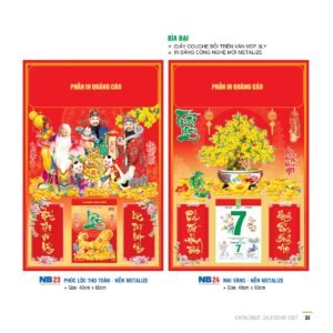 Lịch Bloc 2027 NB Mẫu NB23 (29 x 41 cm) Quà Tặng Tri Ân Ngành Giáo Dục & Nhà Trường in logo doanh nghiệp quà tặng Tết tại Quà Tặng Giáo Dục VN