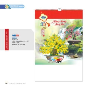 Lịch Treo Tường Lò Xo 2027 NB Mẫu NB253 (16 x 25 cm) Quà Tặng Tri Ân Ngành Giáo Dục & Nhà Trường in logo doanh nghiệp quà tặng Tết tại Quà Tặng Giáo Dục VN