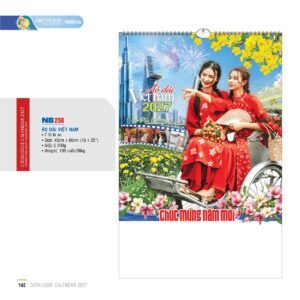 Lịch Treo Tường Lò Xo 2027 NB Mẫu NB258 (16 x 25 cm) Quà Tặng Tri Ân Ngành Giáo Dục & Nhà Trường in logo doanh nghiệp quà tặng Tết tại Quà Tặng Giáo Dục VN