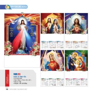 Lịch Treo Tường Nẹp Thiếc 2027 NB Mẫu NB265 (45 x 70cm) Quà Tặng Tri Ân Ngành Giáo Dục & Nhà Trường in logo doanh nghiệp quà tặng Tết tại Quà Tặng Giáo Dục VN