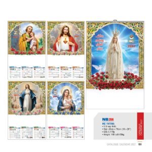 Lịch Treo Tường Nẹp Thiếc 2027 NB Mẫu NB266 (18 x 28 cm) Quà Tặng Tri Ân Ngành Giáo Dục & Nhà Trường in logo doanh nghiệp quà tặng Tết tại Quà Tặng Giáo Dục VN