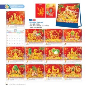 Lịch Để Bàn 2027 NB Mẫu NB300 (19 x 21cm) Quà Tặng Tri Ân Ngành Giáo Dục & Nhà Trường in logo doanh nghiệp quà tặng Tết tại Quà Tặng Giáo Dục VN