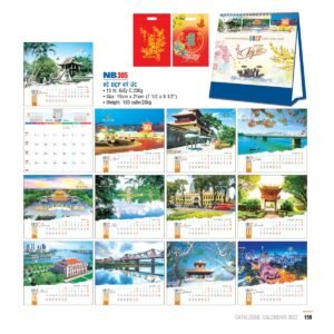 Lịch Bloc 2027 NB Mẫu NB305 (29 x 41 cm) Quà Tặng Tri Ân Ngành Giáo Dục & Nhà Trường in logo doanh nghiệp quà tặng Tết tại Quà Tặng Giáo Dục VN