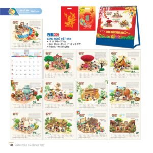 Lịch Bloc 2027 NB Mẫu NB306 (19 x 21cm) Quà Tặng Tri Ân Ngành Giáo Dục & Nhà Trường in logo doanh nghiệp quà tặng Tết tại Quà Tặng Giáo Dục VN