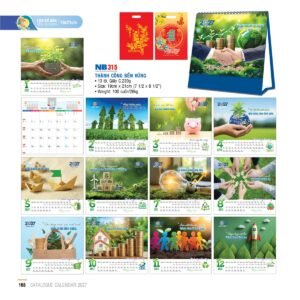 Lịch Bloc 2027 NB Mẫu NB315 (19 x 21cm) Quà Tặng Tri Ân Ngành Giáo Dục & Nhà Trường in logo doanh nghiệp quà tặng Tết tại Quà Tặng Giáo Dục VN
