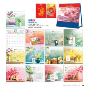 Lịch Bloc 2027 NB Mẫu NB316 (29 x 41 cm) Quà Tặng Tri Ân Ngành Giáo Dục & Nhà Trường in logo doanh nghiệp quà tặng Tết tại Quà Tặng Giáo Dục VN