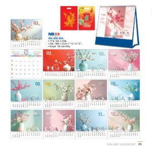 Lịch Bloc 2027 NB Mẫu NB318 (29 x 41 cm) Quà Tặng Tri Ân Ngành Giáo Dục & Nhà Trường in logo doanh nghiệp quà tặng Tết tại Quà Tặng Giáo Dục VN