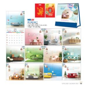 Lịch Bloc 2027 NB Mẫu NB320 (31 x 23 cm) Quà Tặng Tri Ân Ngành Giáo Dục & Nhà Trường in logo doanh nghiệp quà tặng Tết tại Quà Tặng Giáo Dục VN