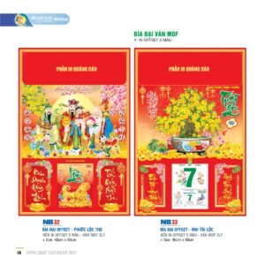Lịch Bìa Treo 2027 NB Mẫu NB33 (40 x 60cm) Quà Tặng Tri Ân Ngành Giáo Dục & Nhà Trường in logo doanh nghiệp quà tặng Tết tại Quà Tặng Giáo Dục VN