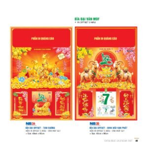 Lịch Bìa Treo 2027 NB Mẫu NB35 (29 x 41 cm) Quà Tặng Tri Ân Ngành Giáo Dục & Nhà Trường in logo doanh nghiệp quà tặng Tết tại Quà Tặng Giáo Dục VN