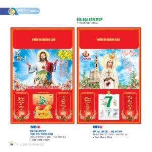 Lịch Bìa Treo 2027 NB Mẫu NB36 (40 x 60cm) Quà Tặng Tri Ân Ngành Giáo Dục & Nhà Trường in logo doanh nghiệp quà tặng Tết tại Quà Tặng Giáo Dục VN
