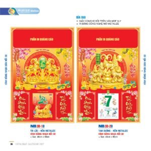 Lịch Bìa Treo 2027 NB Mẫu NB3D2D (40 x 60cm) Quà Tặng Tri Ân Ngành Giáo Dục & Nhà Trường in logo doanh nghiệp quà tặng Tết tại Quà Tặng Giáo Dục VN