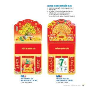 Lịch Treo Tường Lò Xo 2027 NB Mẫu NB42 (12  x  18 cm) Quà Tặng Tri Ân Ngành Giáo Dục & Nhà Trường in logo doanh nghiệp quà tặng Tết tại Quà Tặng Giáo Dục VN