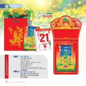 Lịch Bloc Siêu Đại 2027 NB Mẫu NB5A (20 x 30cm) Quà Tặng Tri Ân Ngành Giáo Dục & Nhà Trường in logo doanh nghiệp quà tặng Tết tại Quà Tặng Giáo Dục VN