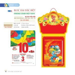 Lịch Bloc Đại Đặc Biệt 2027 NB Mẫu NB8 (17 x 24cm) Quà Tặng Tri Ân Ngành Giáo Dục & Nhà Trường in logo doanh nghiệp quà tặng Tết tại Quà Tặng Giáo Dục VN