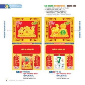 Lịch Bìa Treo 2027 NB Mẫu NB89T (40 x 71cm) Quà Tặng Tri Ân Ngành Giáo Dục & Nhà Trường in logo doanh nghiệp quà tặng Tết tại Quà Tặng Giáo Dục VN