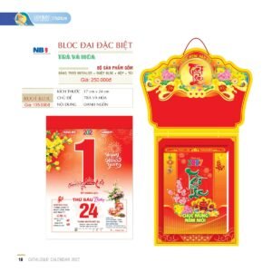Lịch Bloc Đại Đặc Biệt 2027 NB Mẫu NB9 (17 x 24cm) Quà Tặng Tri Ân Ngành Giáo Dục & Nhà Trường in logo doanh nghiệp quà tặng Tết tại Quà Tặng Giáo Dục VN